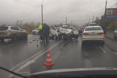 В Самаре на Южном мосту произошло смертельное ДТП