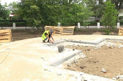 В Чапаевске реконструируют парк и территорию храма Сергия Радонежского