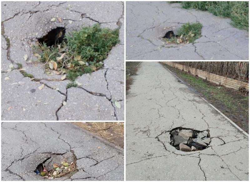 В Самаре спустя почти 7 месяцев устранят дыру в асфальте около детского сада