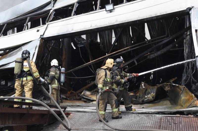 Фоторепортаж с места крупного пожара в Самаре