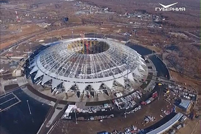 Тренеры и руководители спортивных школ России оценили ход строительства стадиона Самара Арена