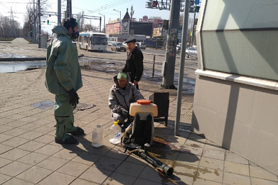 Улицы Самары начали дезинфицировать специальными средствами