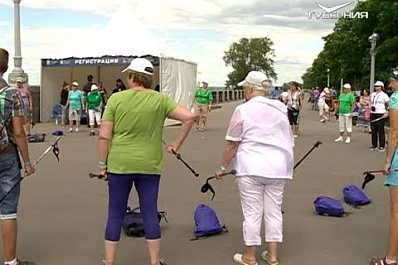 На набережной Волги в Самаре состоялась акция “Ходи, Россия”