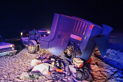 В Самарской области столкнулись девять машин, в том числе шесть грузовиков, есть погибший