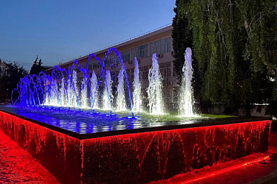 В Самаре на площади Памяти заработал обновленный фонтан