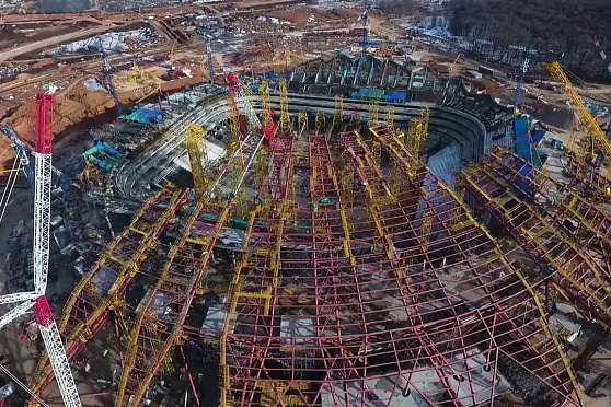 Губерния на высоте. Эксклюзивная съемка строительства стадиона "Самара Арена" к ЧМ-2018 23.11.2016