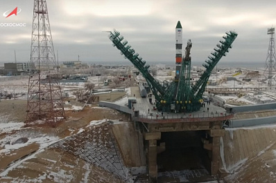Самарская ракета-носитель готовится к старту на Байконуре