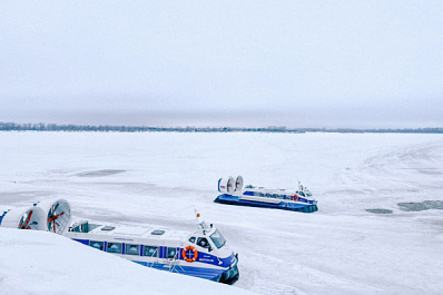 На Волге приостановили переправу на воздушной подушке между Самарой и Рождествено