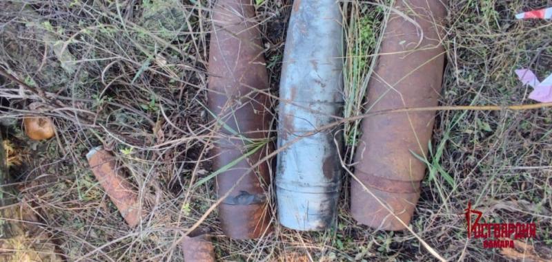 В Самарской области нашли крупнокалиберные артиллерийские снаряды