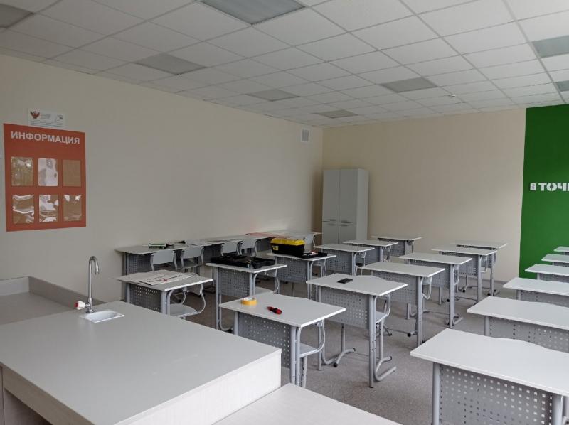 В новой "Точке роста" Кошкинского района монтируют оборудование 