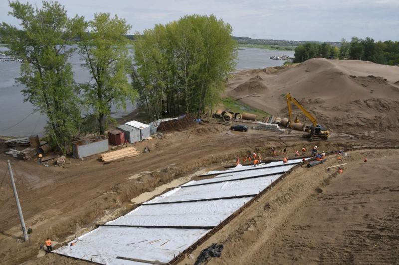 В регионе продолжается строительство моста через реку Сок