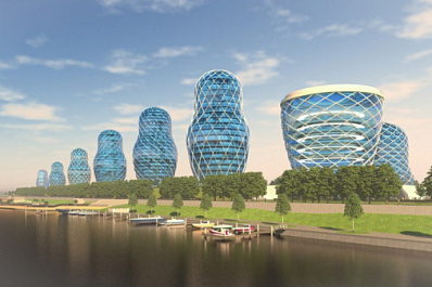 Набережную со зданиями в виде матрешек создадут в Самаре