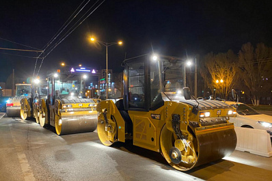 В Самаре на Московском шоссе по нацпроекту обновляют 8 км дорожного покрытия
