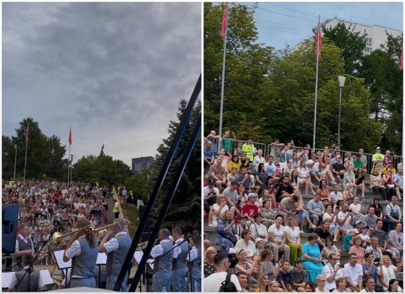 Самарский концертный духовой оркестр собрал около 1500 слушателей на набережной