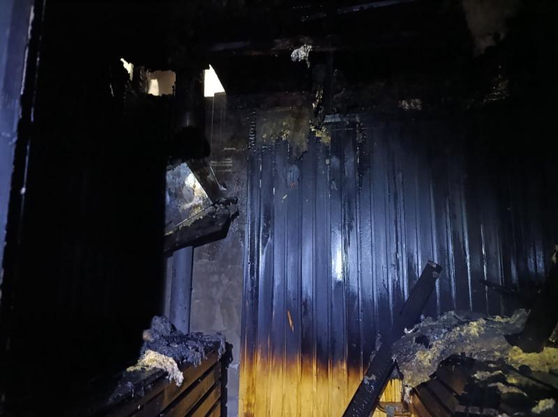 В Самарской области загорелась баня на базе отдыха