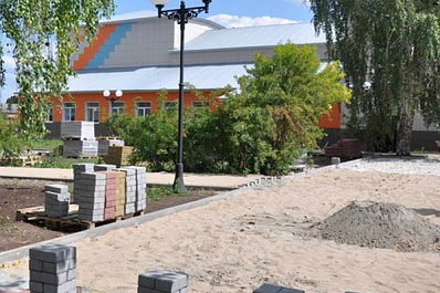 В Клявлино Самарской области Молодежный сквер обновят к середине июля 