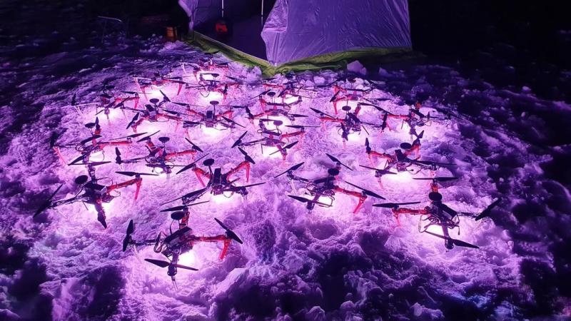 В Самаре в парке Гагарина покажут шоу светящихся дронов в канун Дня всех влюбленных