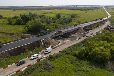 Мост через реку Сарбай в Самарской области досрочно отремонтировали