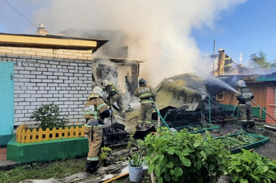 В Советском районе Самары сгорел частный дом в 300 кв. м
