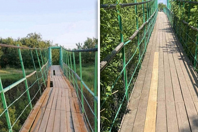 После жалоб в социальных сетях в Волжском районе отремонтировали мост