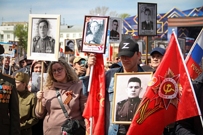 В МВД рассказали, как автомобилисты могут принять участие в "Бессмертном полку" без штрафов