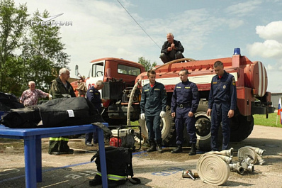 В Волжском районе прошли региональные соревнования пожарных-добровольцев