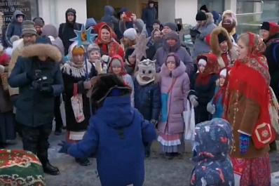 В Самаре в лучших русских традициях прошли "Колядки на Ленинградке"