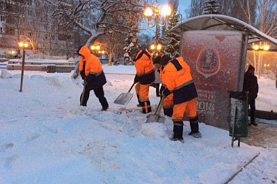С самарских улиц за ночь вывезли 2300 тонн снега