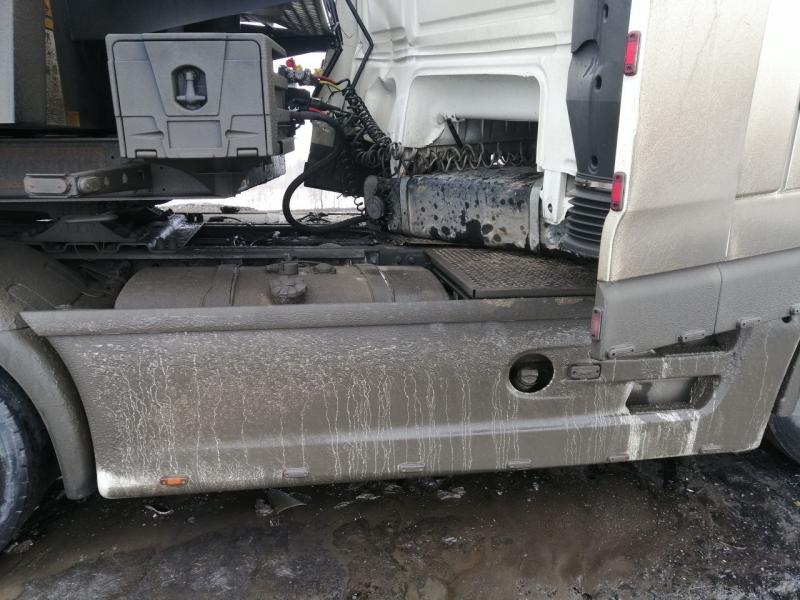 В Волжском районе 31 января столкнулись два большегруза