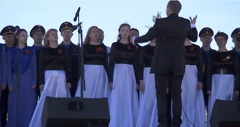 Самарский сводный хор выступил в День Победы в Брестской крепости