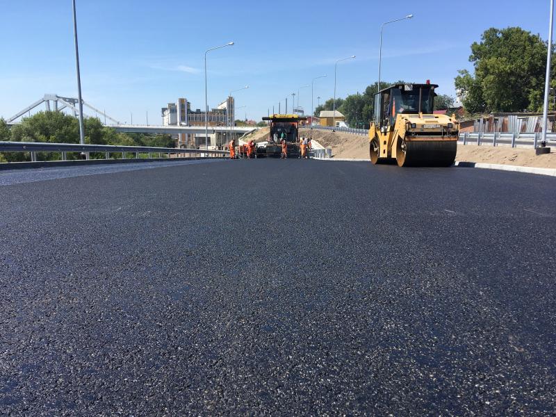 Развязку на ул. Фрунзе в Самаре заасфальтировали