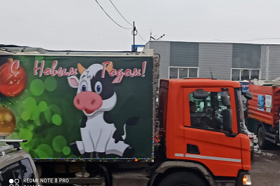 По улицам Самары проедет новогодняя колонна из мусоровозов