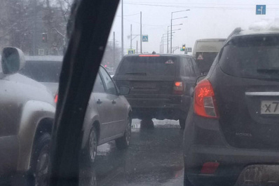 В полиции назвали причину огромной пробки на Ново-Садовой в Самаре