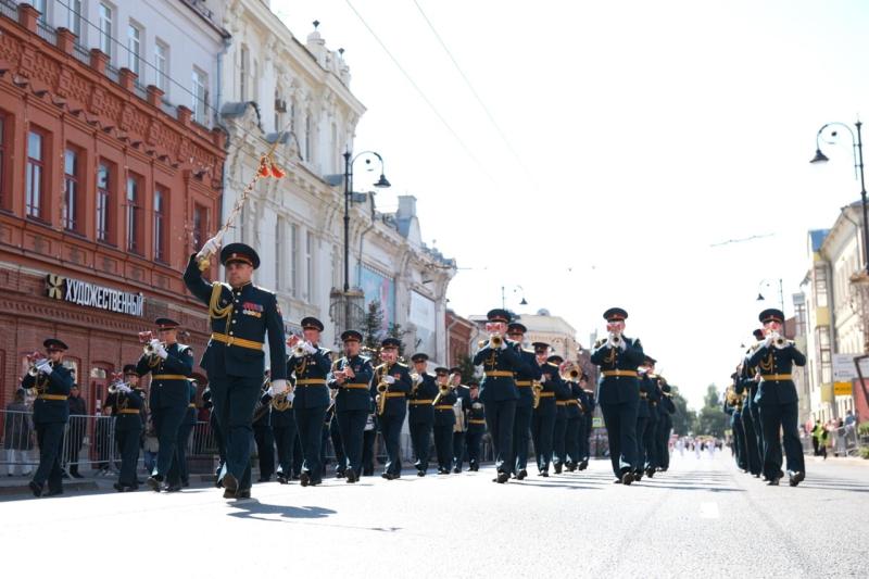 В Самаре Всероссийский фестиваль "На сопках Маньчжурии" открылся парадом духовых оркестров 