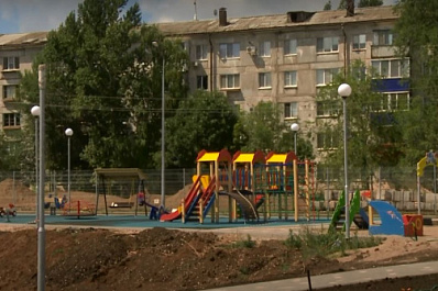 В Нефтегорске благоустройство парка "Молодежный" завершено на 90 %