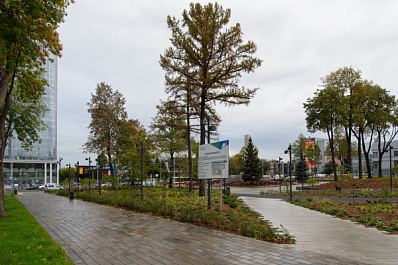 В Самаре завершено благоустройство сквера возле здания бывшей Фабрики-кухни