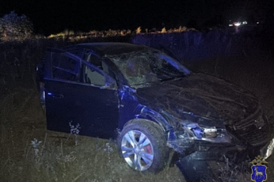 В Самарской области пьяный водитель на трассе вылетел в кювет