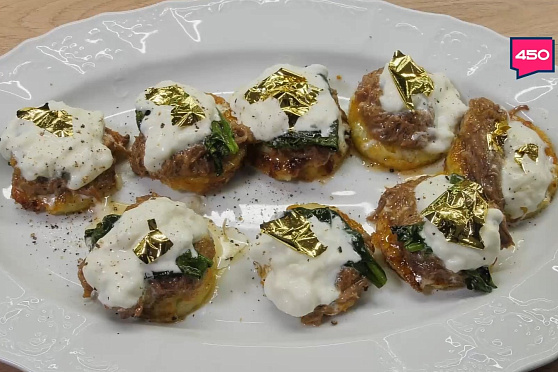 Драники в изысканном оформлении. Формула вкуса