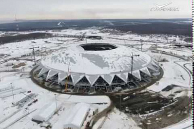 Укладку газона на стадионе Самара Арена перенесли на апрель из-за морозов