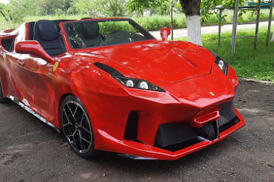 Энтузиаст сделал из вазовской "девяносто девятой" "Феррари"