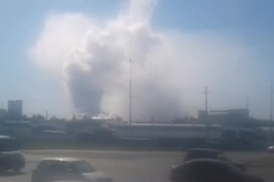 В Тольятти пожарные боролись с возгоранием на бывшем "Фосфоре"