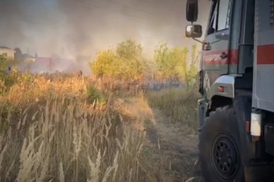 Остановили огонь в метре от домов: в Кинеле росгвардейцы спасли от пожара два дачных поселка