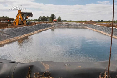 В селе Утевка Самарской области строят очистные сооружения