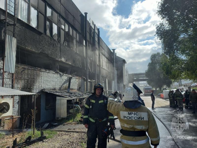 В Новокуйбышевске 19 августа горел цех по производству пленки