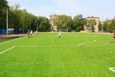 В Новокуйбышевске отремонтировали ФОК "Водолей" и оборудовали новое футбольное поле
