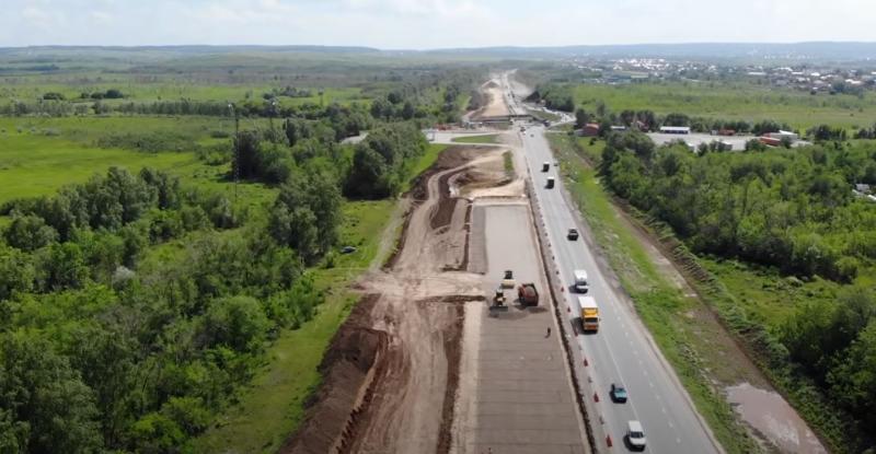 В Самарской области реконструкция участка трассы М5 идет с опережением графика