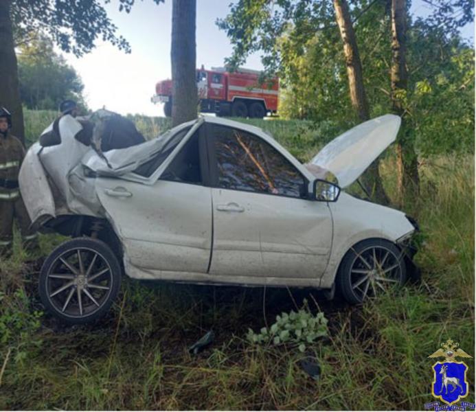 В Самаре "Гранта" при повороте врезалась в мотоцикл