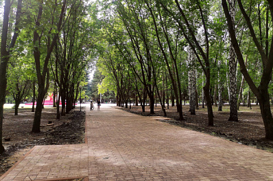 Сквер "Победы" в Отрадном обретает новый вид 