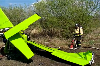 В Татарстане 9 мая два человека погибли во время крушения самолета