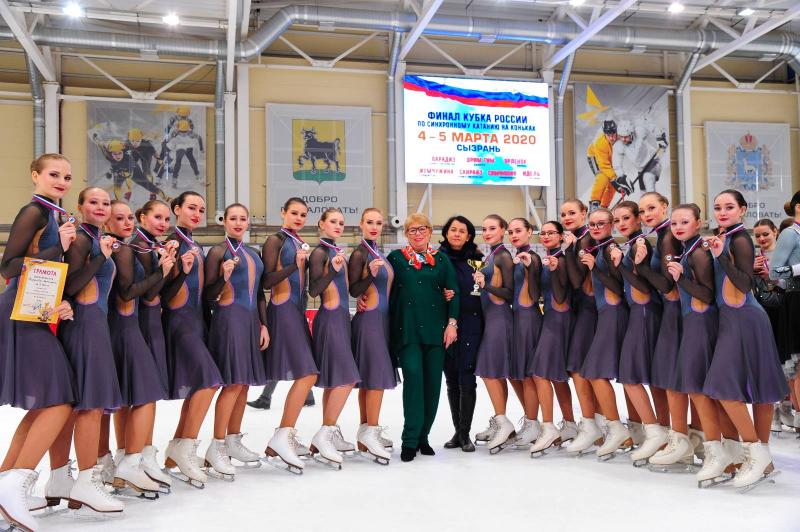 В Сызрани прошел финал Кубка России по синхронному катанию на коньках